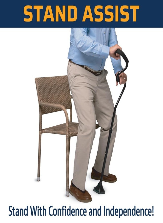 StrongArm Comfort Cane + Self Standing Lightweight Adjustable Walking Cane + Stabilizes Wrist & Provides Extra Support & Stability + Ergonomic Forearm Grip + Canes for Men & Women - Image 2